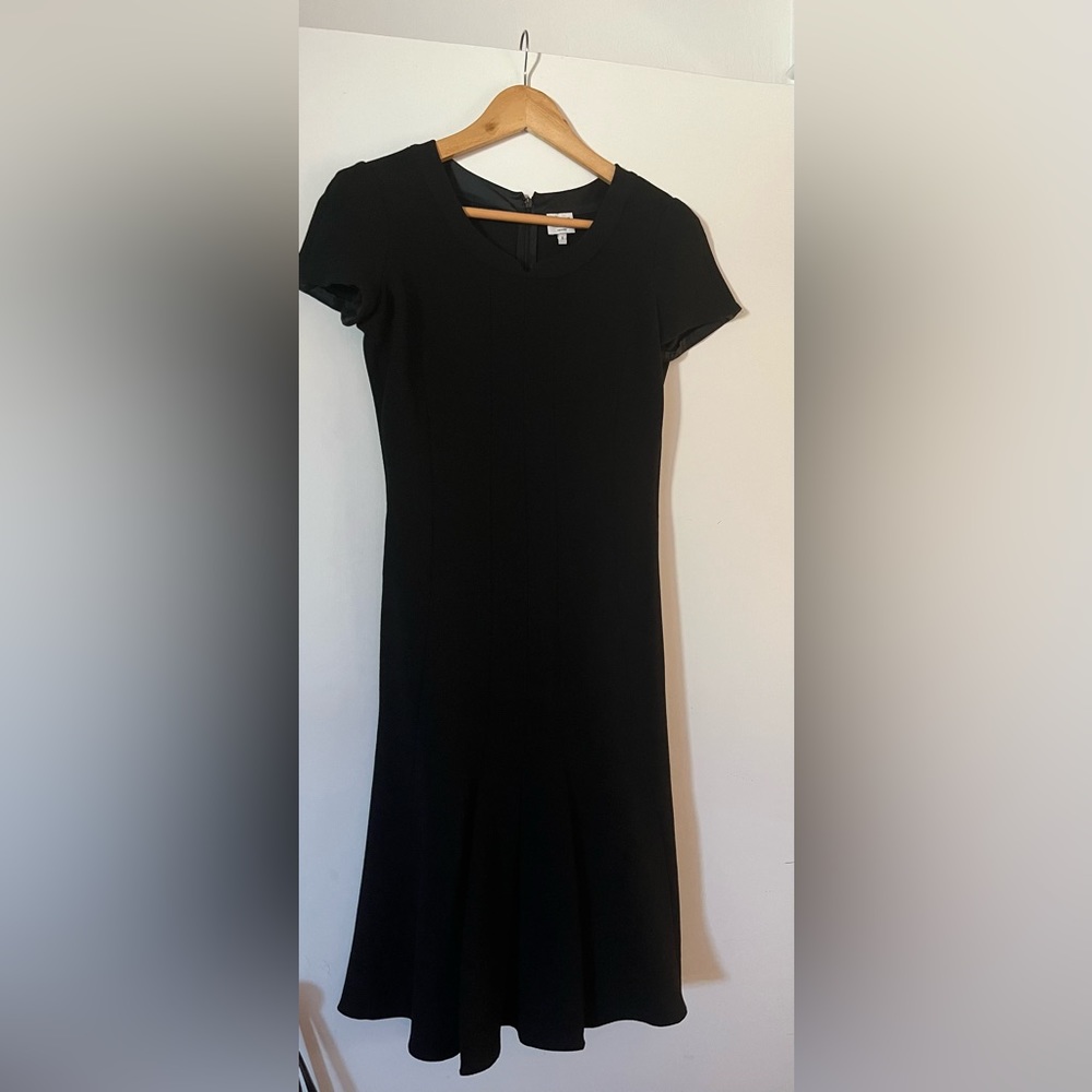 Armani Collezioni Black Dress with Cap Sleeves